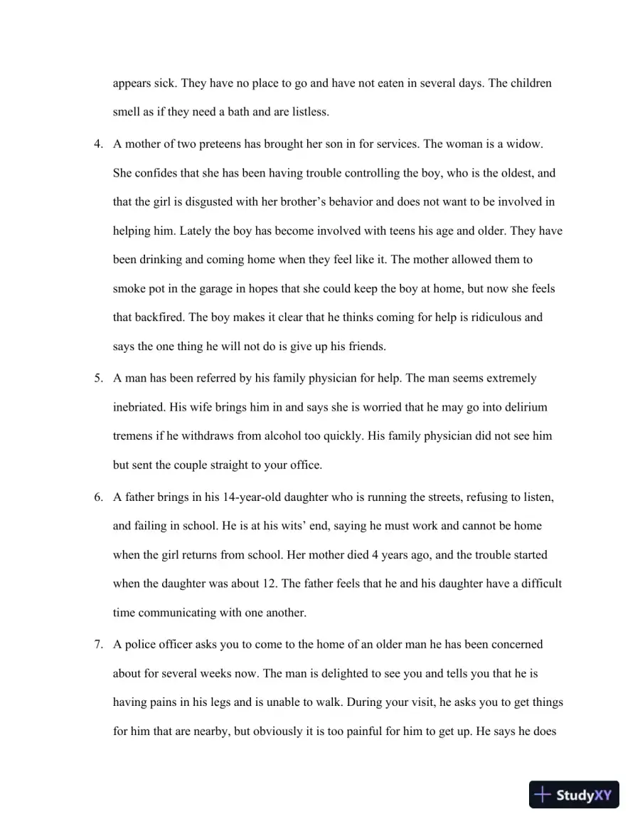 Fundamentals of Case Management Practice: Skills for the Human Services 5th Edition Solution Manual, page 3