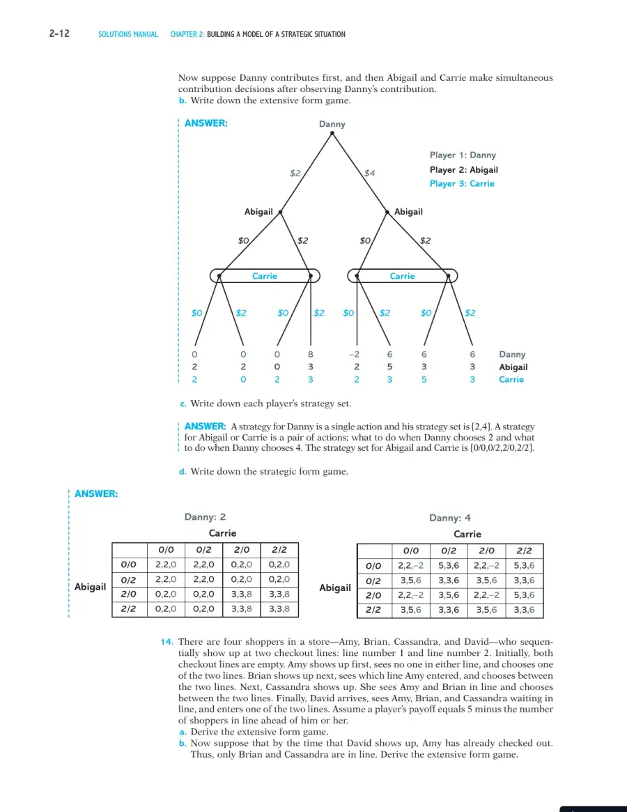 Games, Strategies, and Decision Making Second Edition Solution Manual, page 13