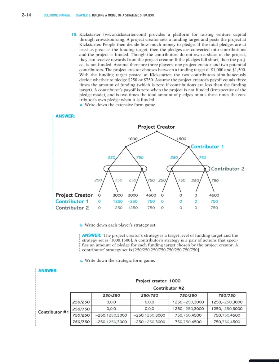 Games, Strategies, and Decision Making Second Edition Solution Manual, page 15