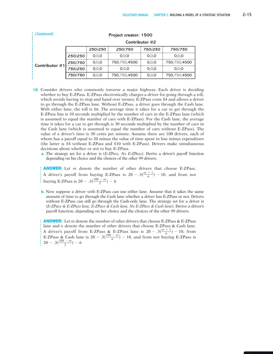 Games, Strategies, and Decision Making Second Edition Solution Manual, page 16