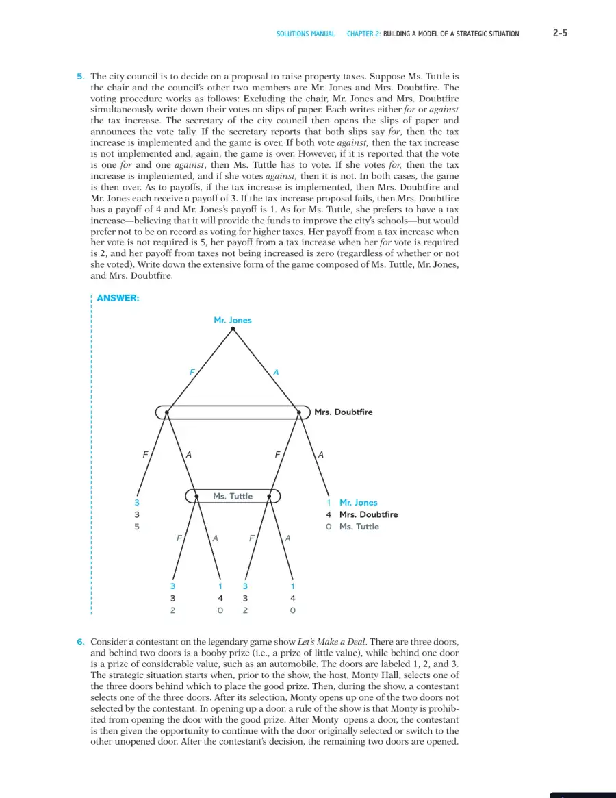 Games, Strategies, and Decision Making Second Edition Solution Manual, page 6