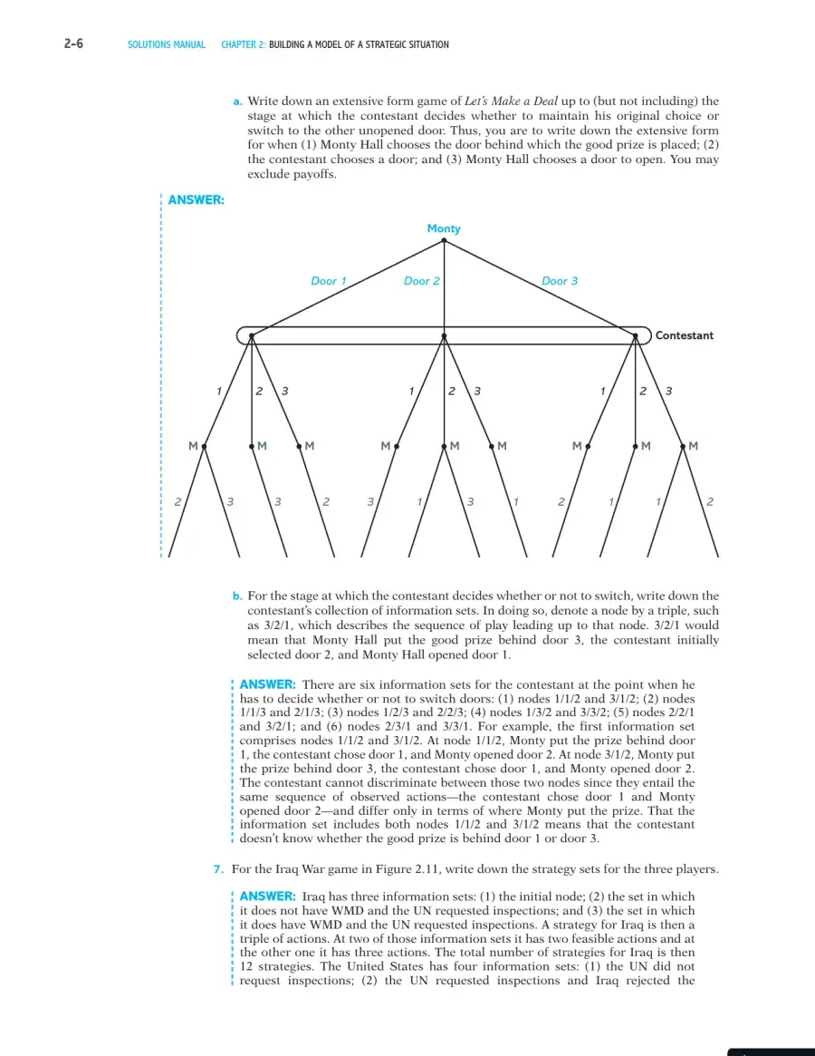 Games, Strategies, and Decision Making Second Edition Solution Manual, page 7