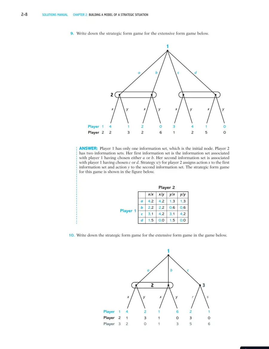 Games, Strategies, and Decision Making Second Edition Solution Manual, page 9