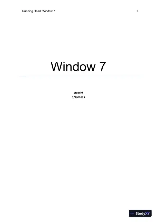 Comprehensive Overview and Guide to Windows 7: Installation, Configuration, Networking, And Security - Page 1 preview image