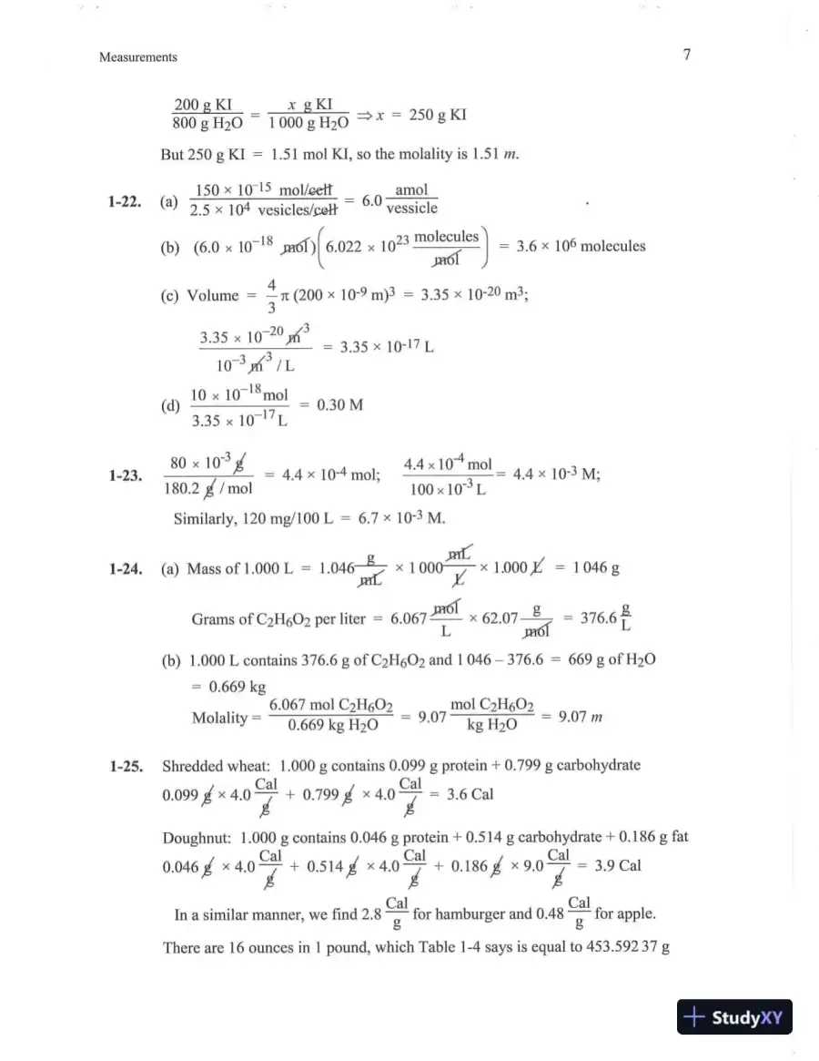 Solution Manual For Quantitative Chemical Analysis Eighth Edition, page 11