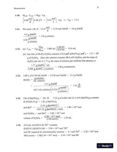 Solution Manual For Quantitative Chemical Analysis Eighth Edition - Page 13 preview image