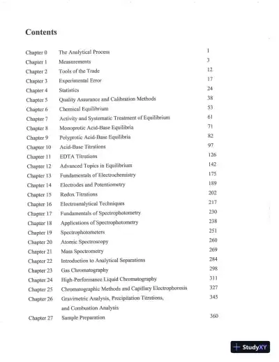 Solution Manual For Quantitative Chemical Analysis Eighth Edition - Page 4 preview image