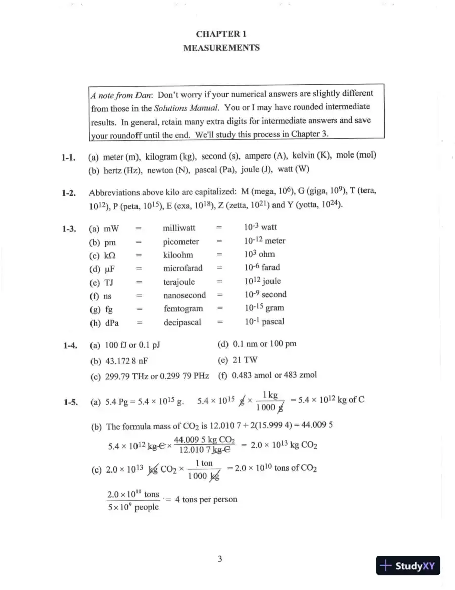 Solution Manual For Quantitative Chemical Analysis Eighth Edition, page 7