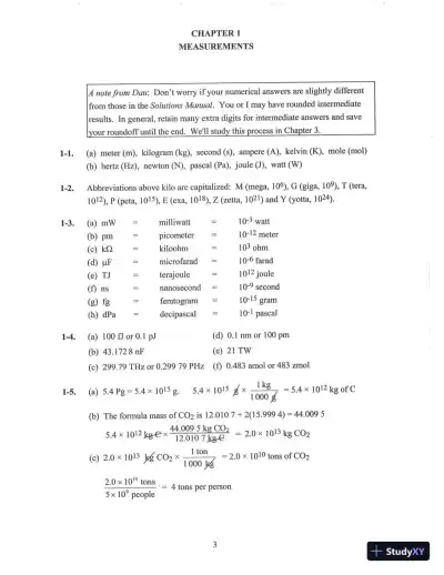 Solution Manual For Quantitative Chemical Analysis Eighth Edition - Page 7 preview image