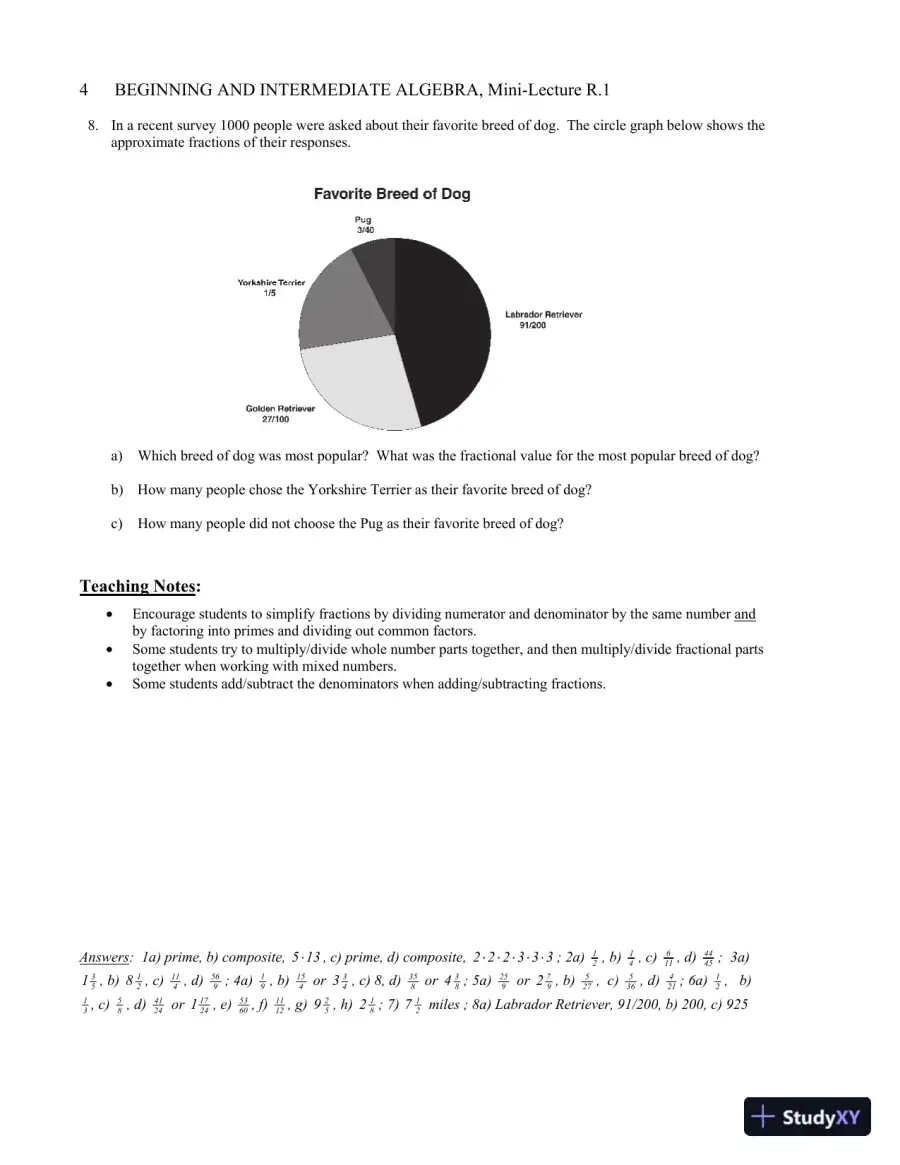 Solution Manual for Beginning and Intermediate Algebra, 7th Edition, page 5