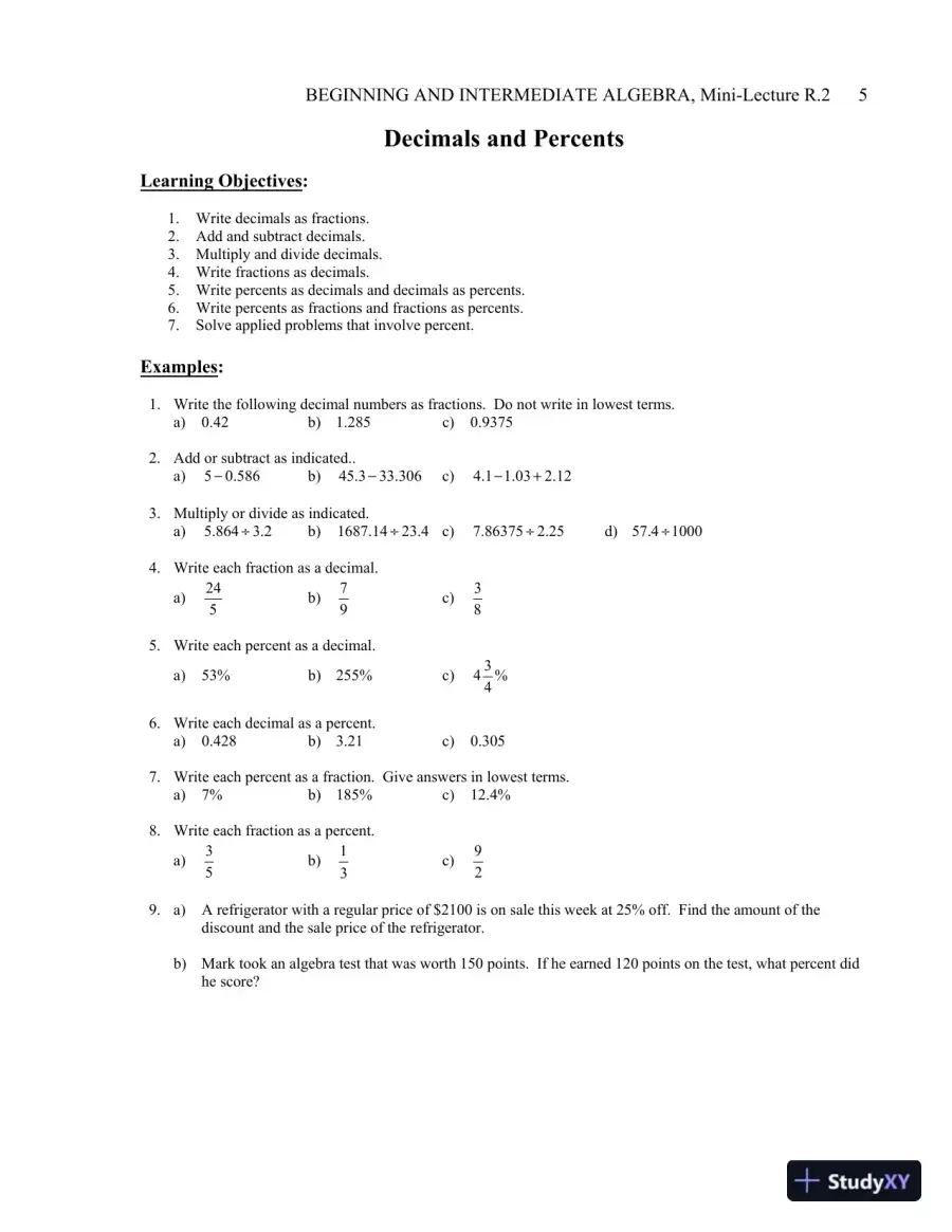 Solution Manual for Beginning and Intermediate Algebra, 7th Edition, page 6