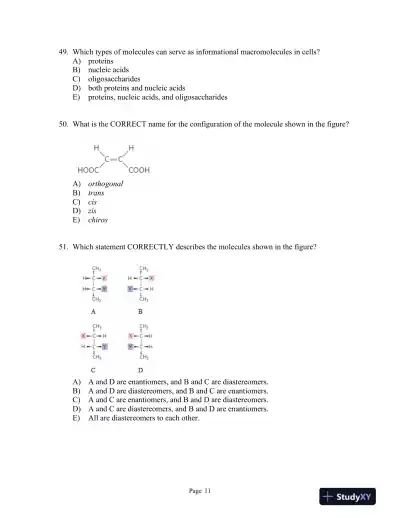 Lehninger Principles of Biochemistry Seventh Edition Test Bank - Page 12 preview image