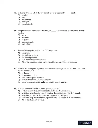 Lehninger Principles of Biochemistry Seventh Edition Test Bank - Page 16 preview image