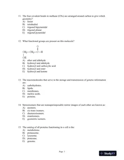 Lehninger Principles of Biochemistry Seventh Edition Test Bank - Page 4 preview image
