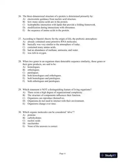 Lehninger Principles of Biochemistry Seventh Edition Test Bank - Page 7 preview image