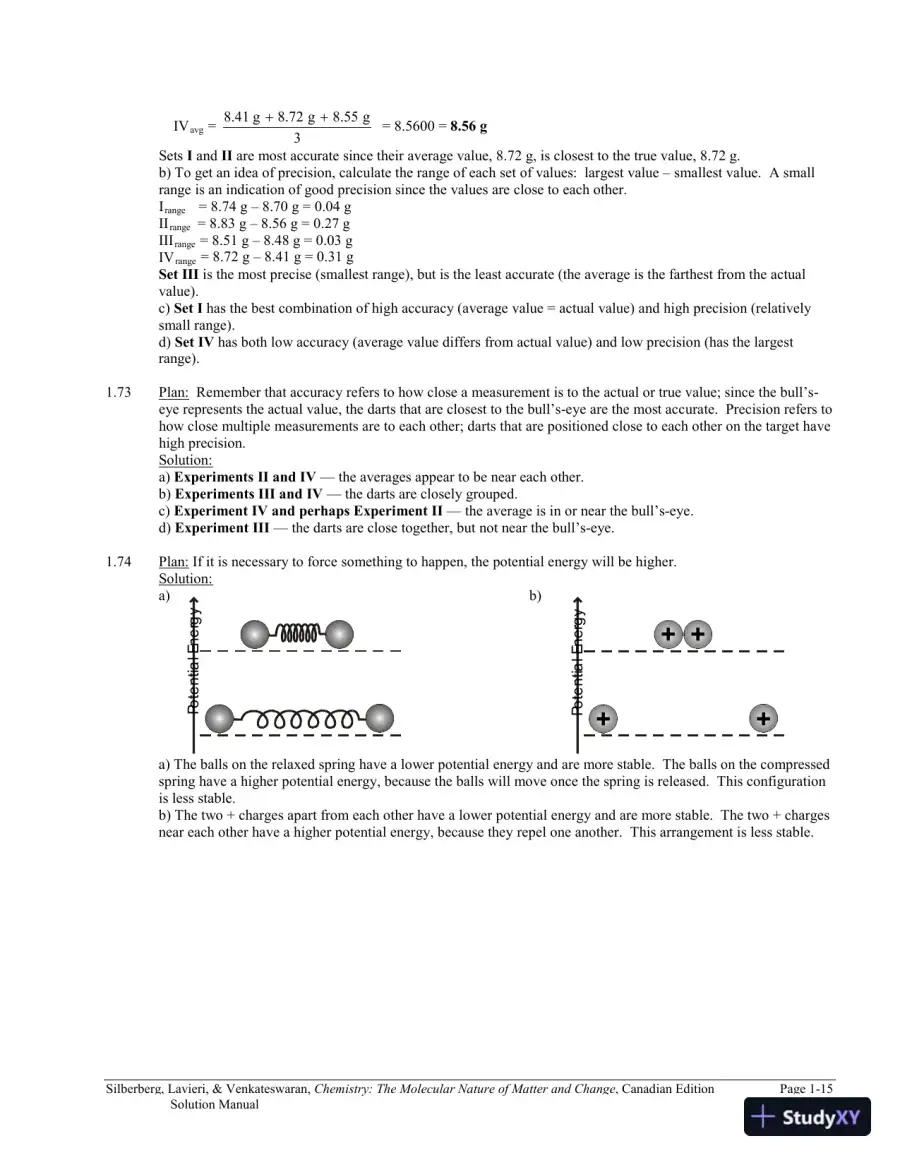Chemistry: The Molecular Nature of Matter and Change Canadian Edition (2013) Solution Manual, page 16
