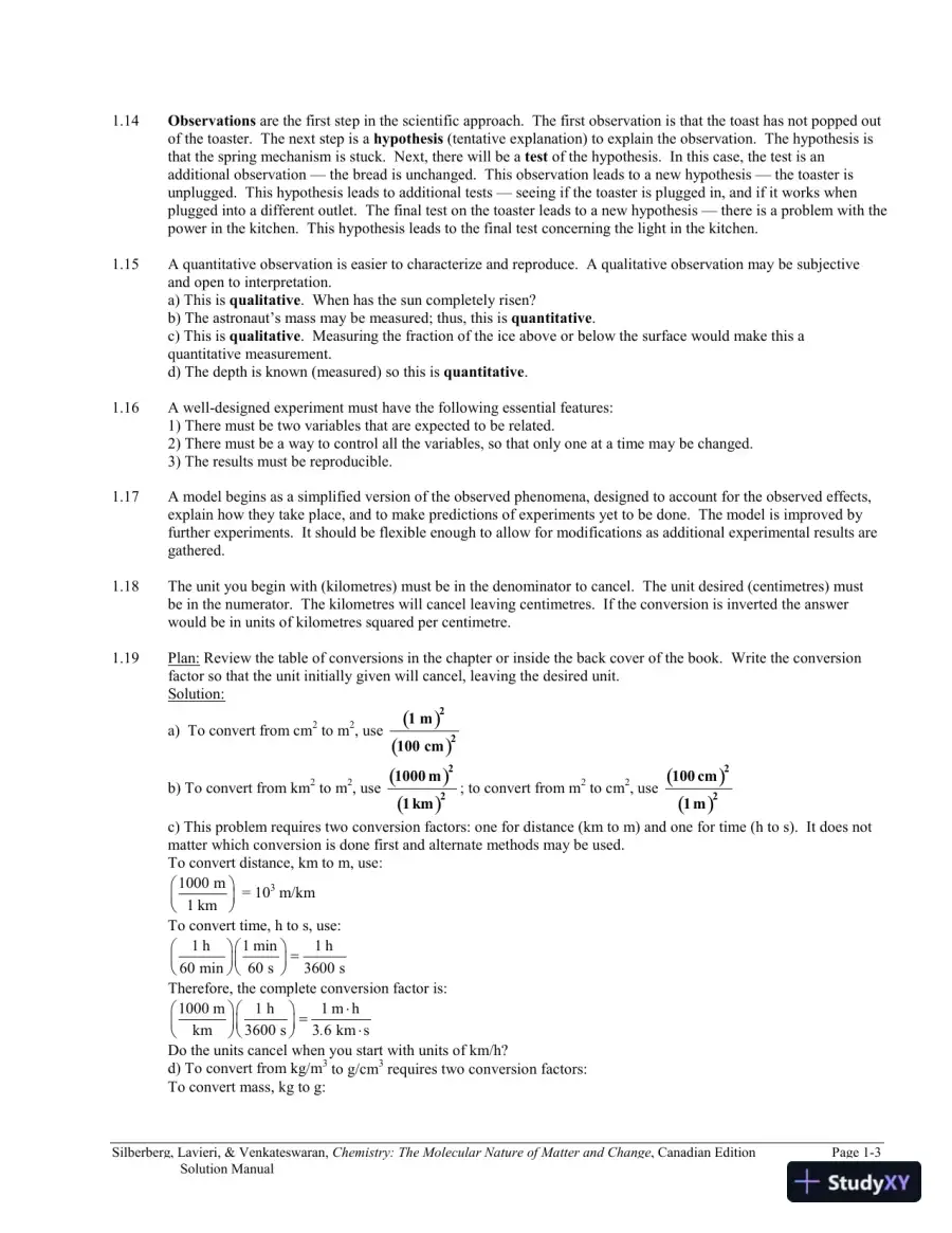 Chemistry: The Molecular Nature of Matter and Change Canadian Edition (2013) Solution Manual, page 4