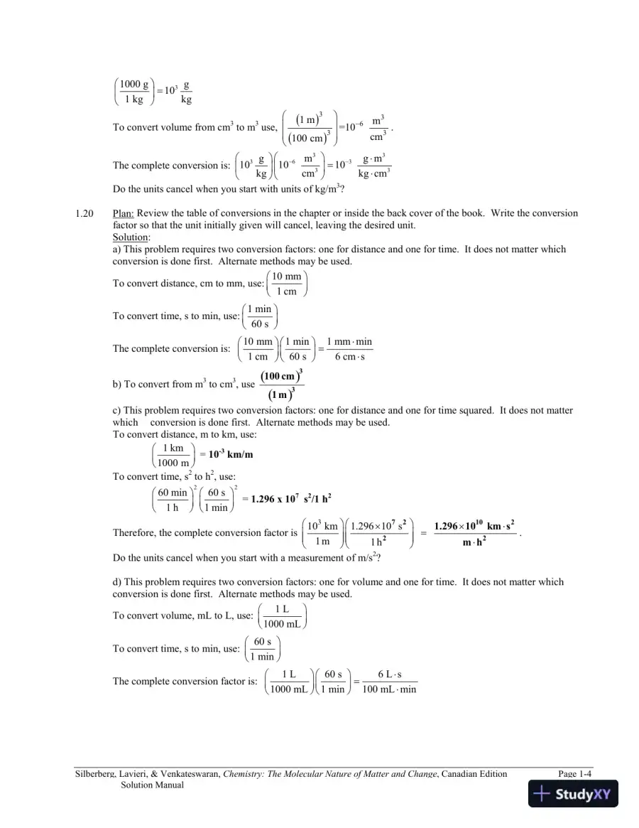 Chemistry: The Molecular Nature of Matter and Change Canadian Edition (2013) Solution Manual, page 5