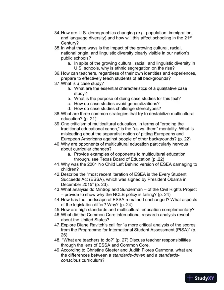 Solution Manual for Affirming Diversity: The Sociopolitical Context of Multicultural Education , 7th Edition, page 15