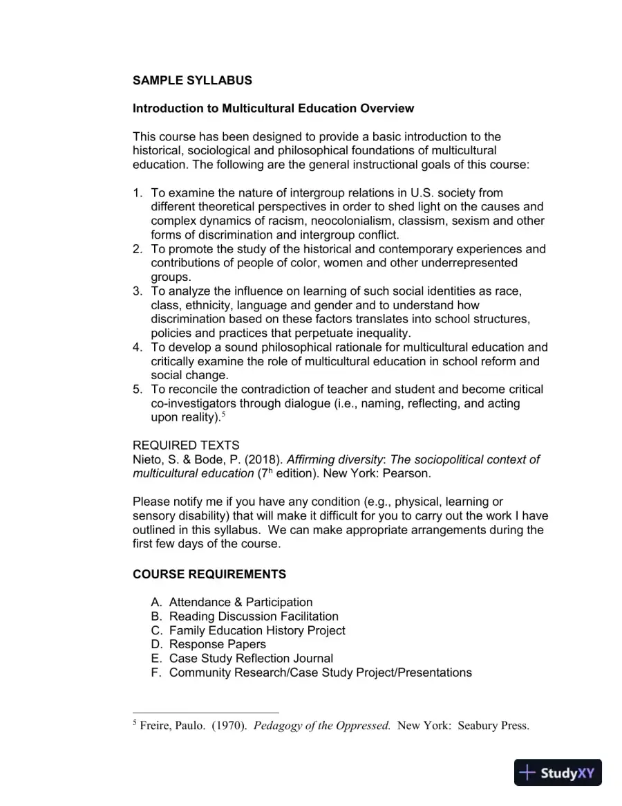 Solution Manual for Affirming Diversity: The Sociopolitical Context of Multicultural Education , 7th Edition, page 6