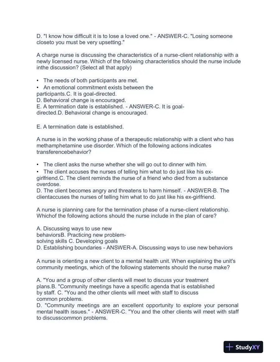 2023 ATI RN Proctored Exam with Answers (58 Solved Questions), page 6