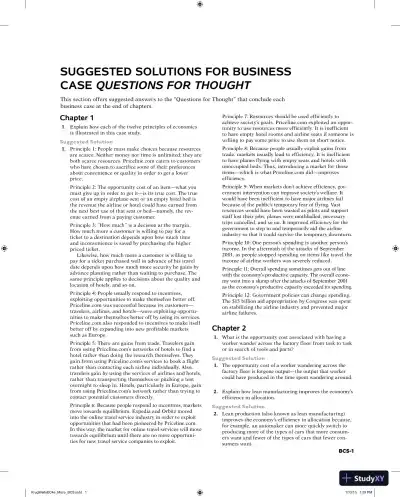 Microeconomics: Fourth Edition Solution Manual - Page 1 preview image