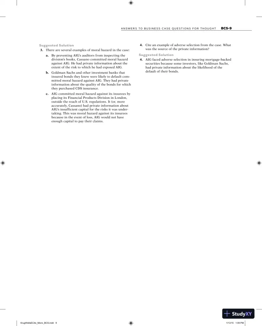Microeconomics: Fourth Edition Solution Manual, page 10