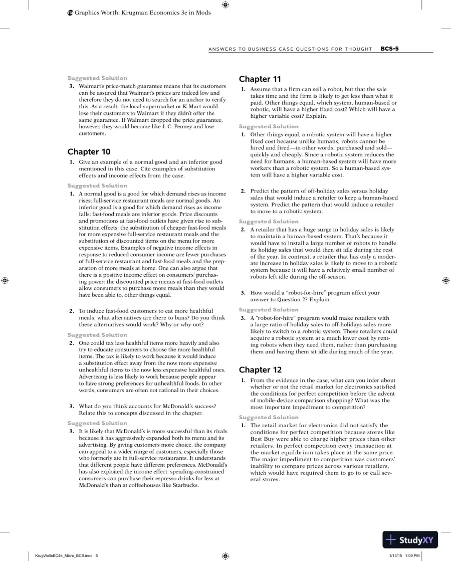 Microeconomics: Fourth Edition Solution Manual, page 6
