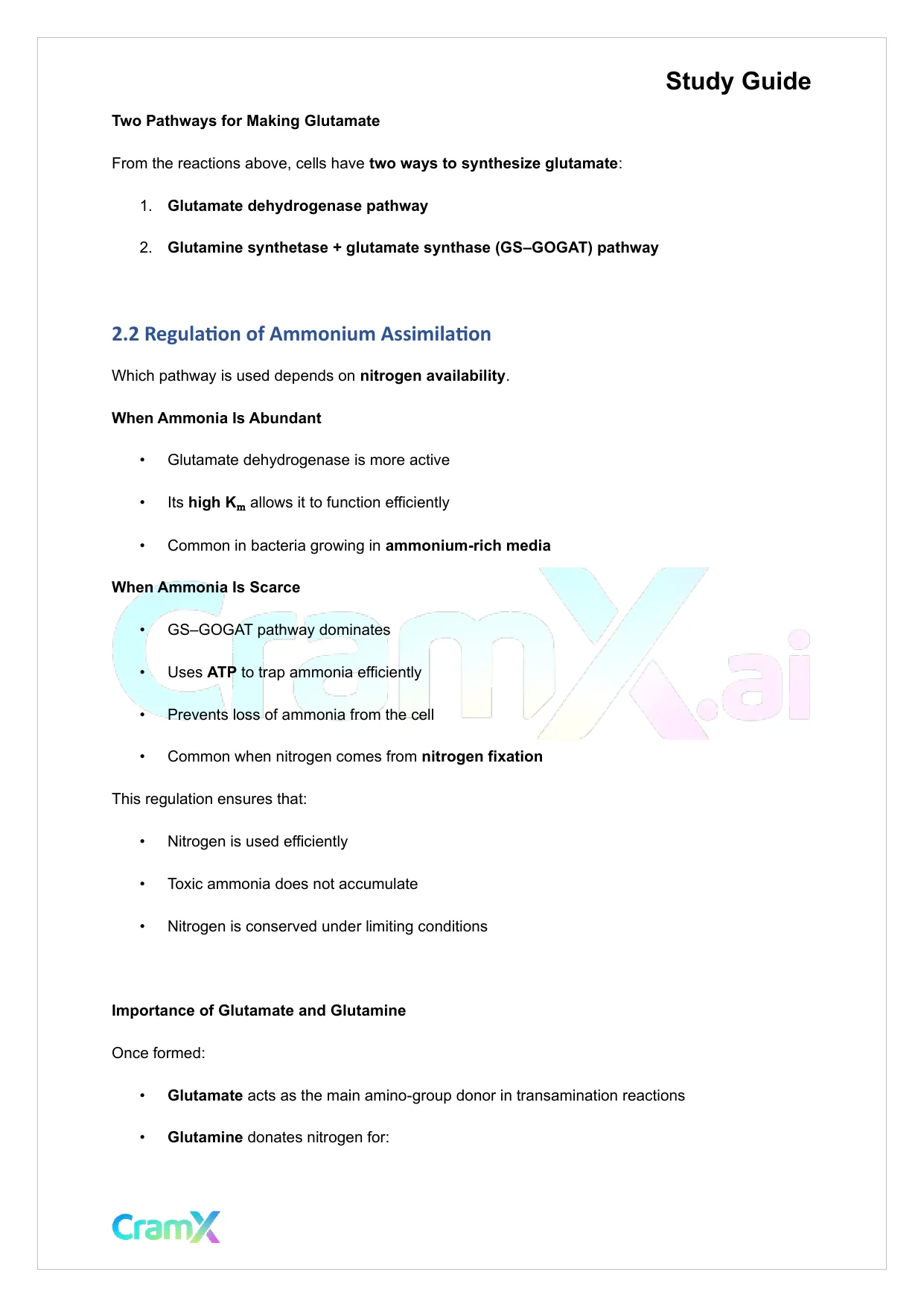 Biochemistry-II - Nitrogen Fixation, Assimilation, Elimination - Page 8 preview image