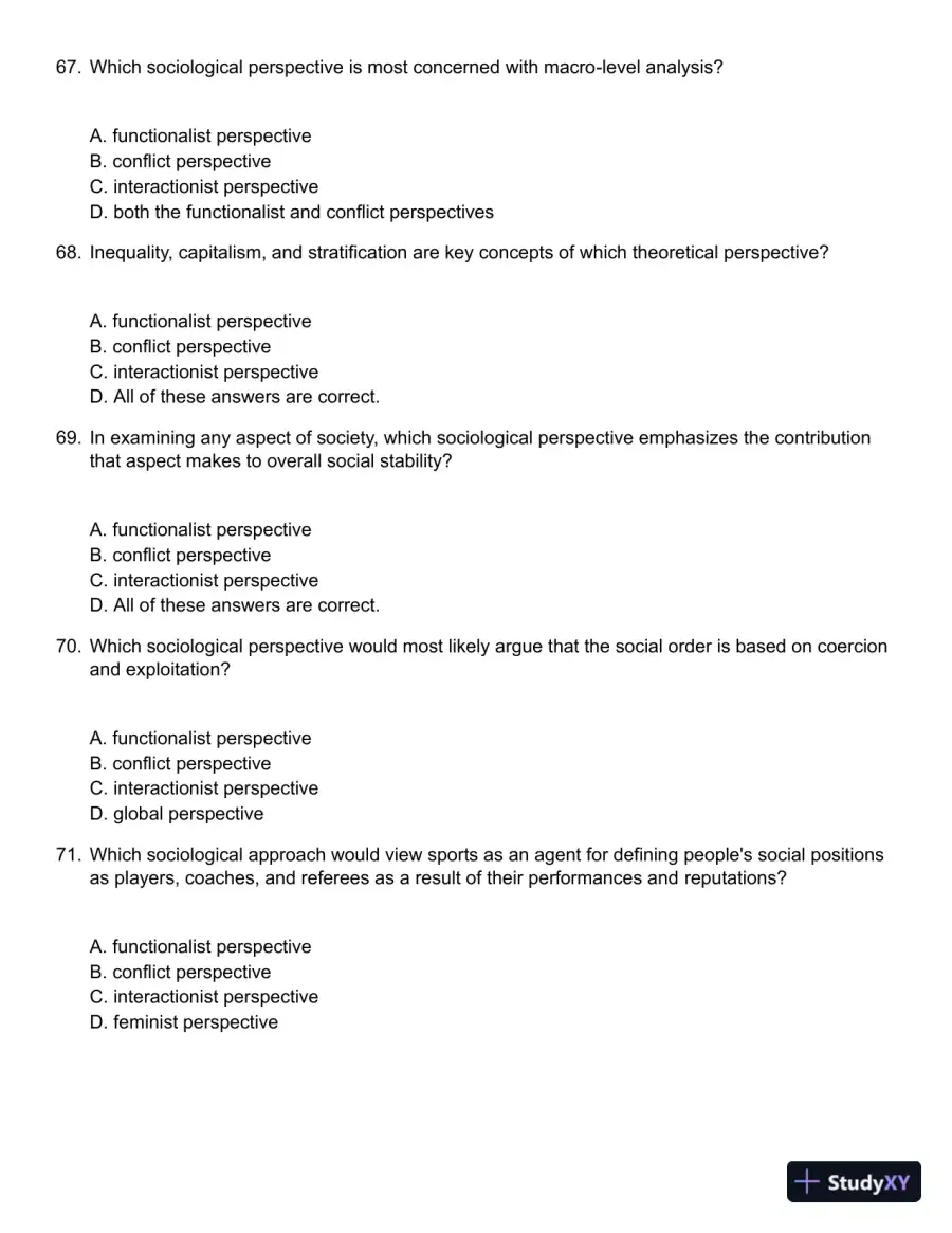 Sociology in Modules 1st Edition Test Bank, page 15