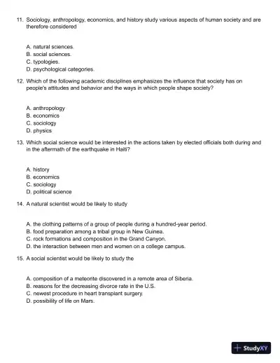Sociology in Modules 1st Edition Test Bank - Page 4 preview image