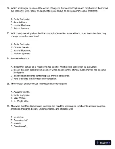 Sociology in Modules 1st Edition Test Bank - Page 6 preview image