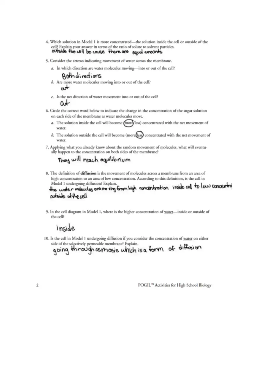 11 Transport in Cells S, page 2