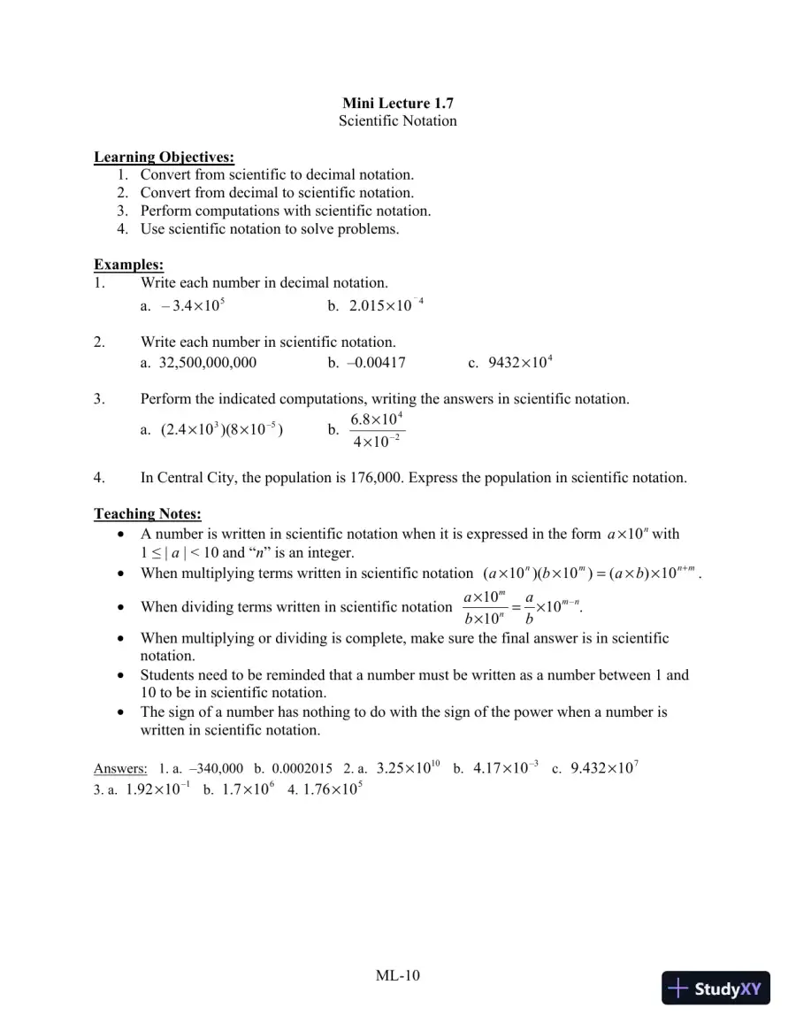 Test Bank for Algebra for College Students, 8th Edition, page 16