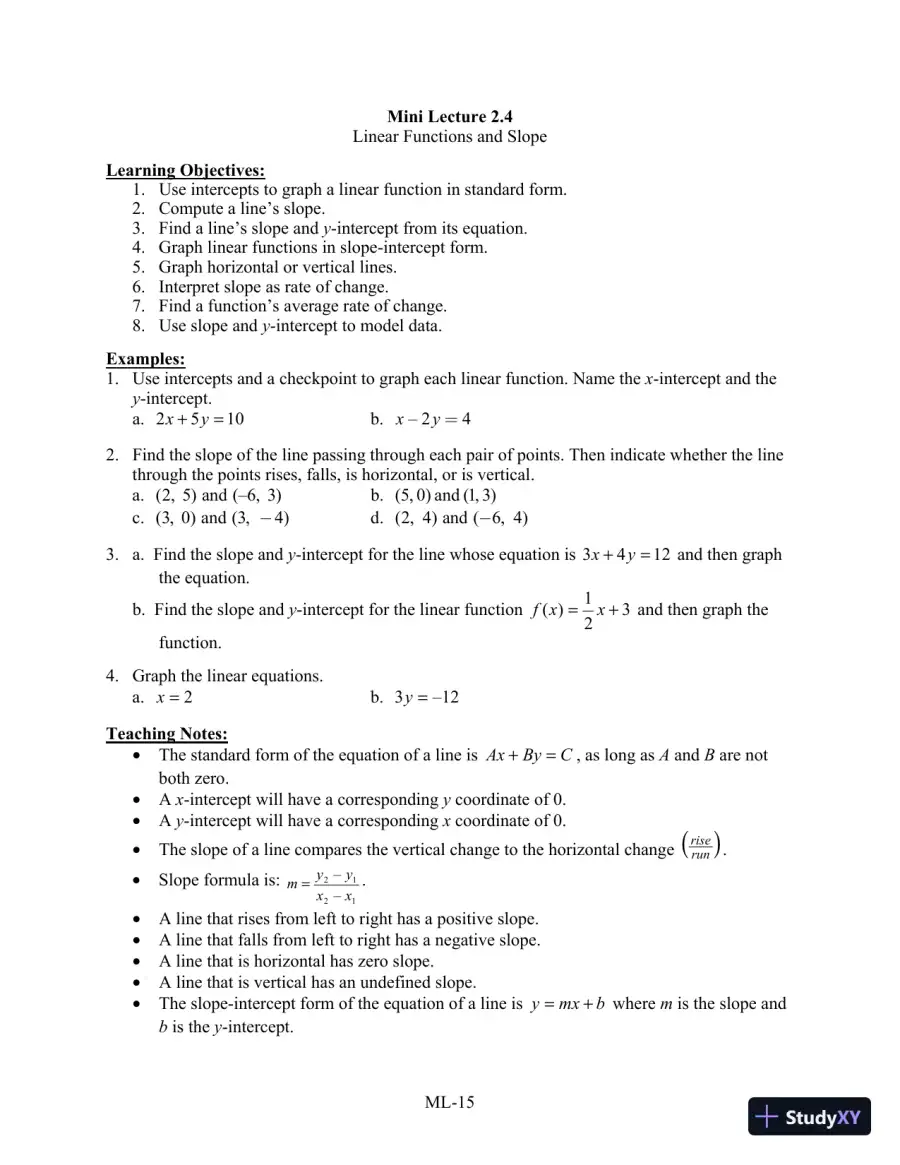 Test Bank for Algebra for College Students, 8th Edition, page 21