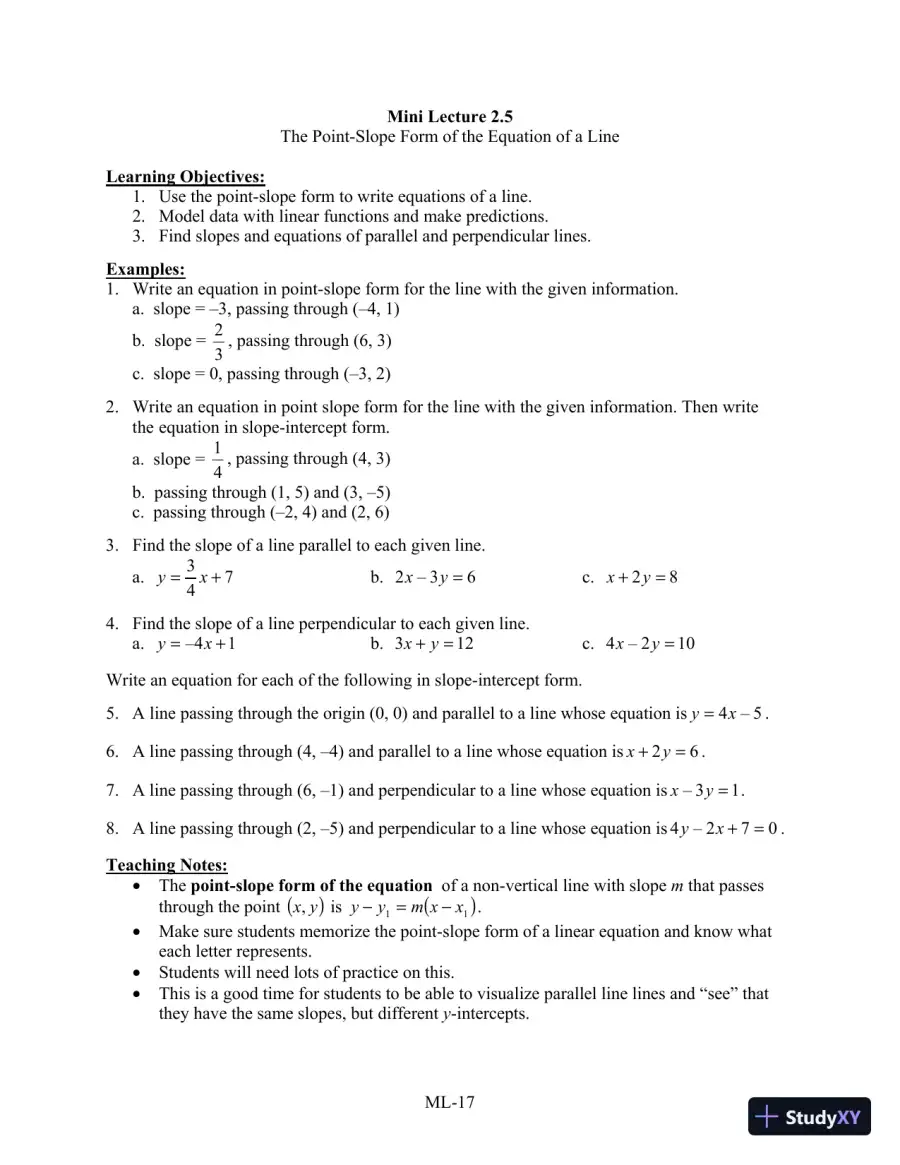 Test Bank for Algebra for College Students, 8th Edition, page 23