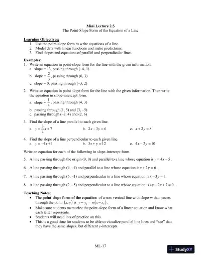 Test Bank for Algebra for College Students, 8th Edition - Page 23 preview image
