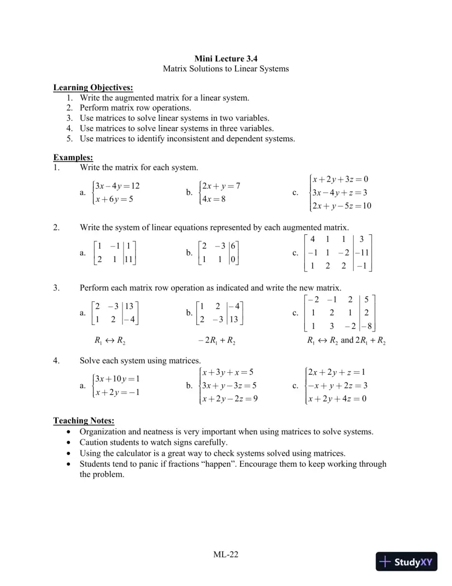Test Bank for Algebra for College Students, 8th Edition, page 28