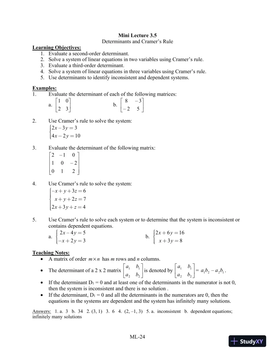 Test Bank for Algebra for College Students, 8th Edition, page 30