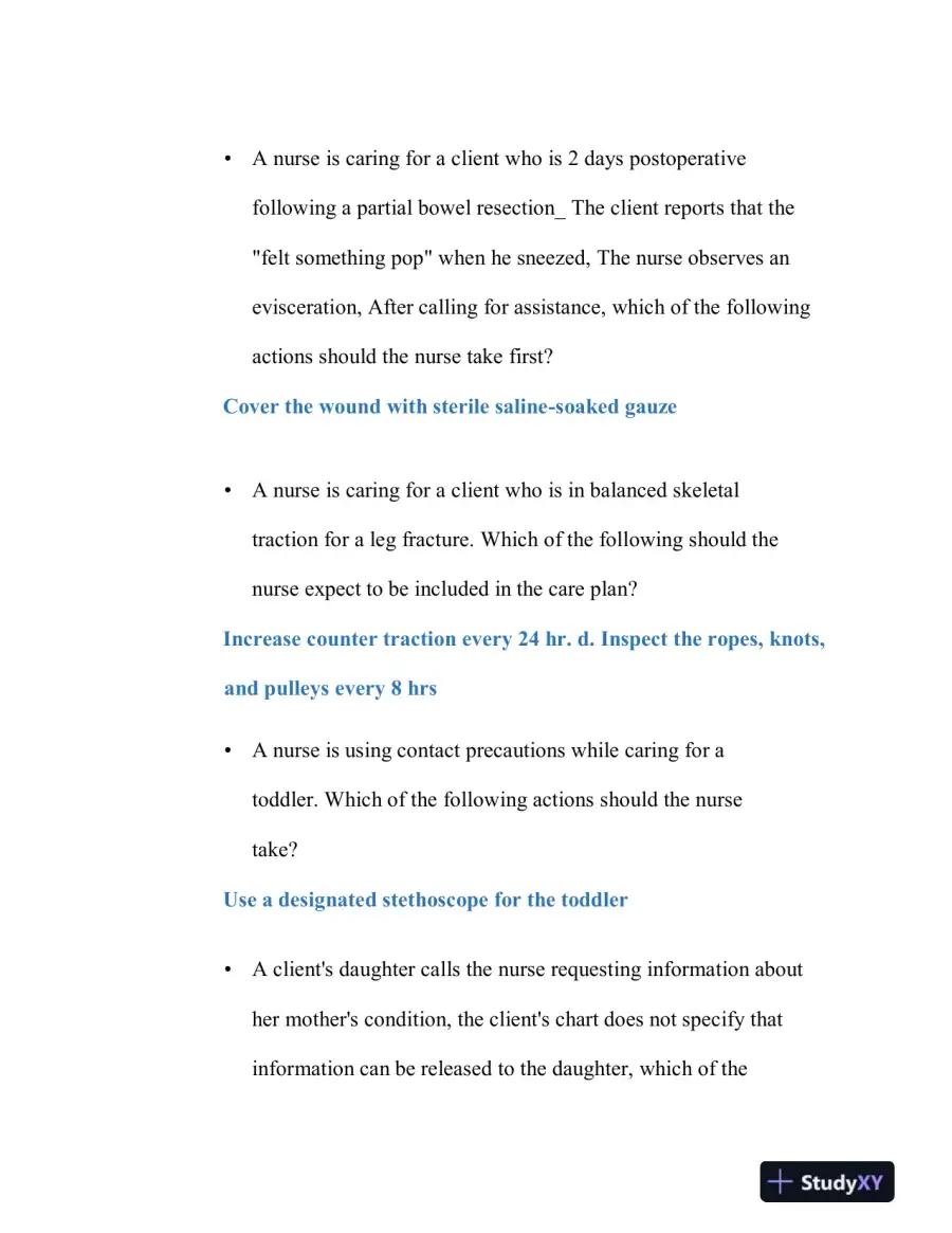2020 ATI PN Comprehensive Exam with Answers (180 Solved Questions), page 12
