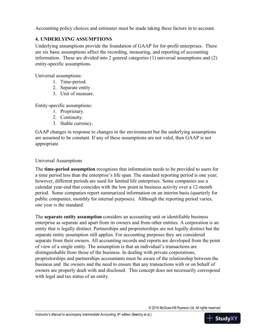 Intermediate Accounting Volume 1, Sixth Canadian Edition Lecture Notes, page 12
