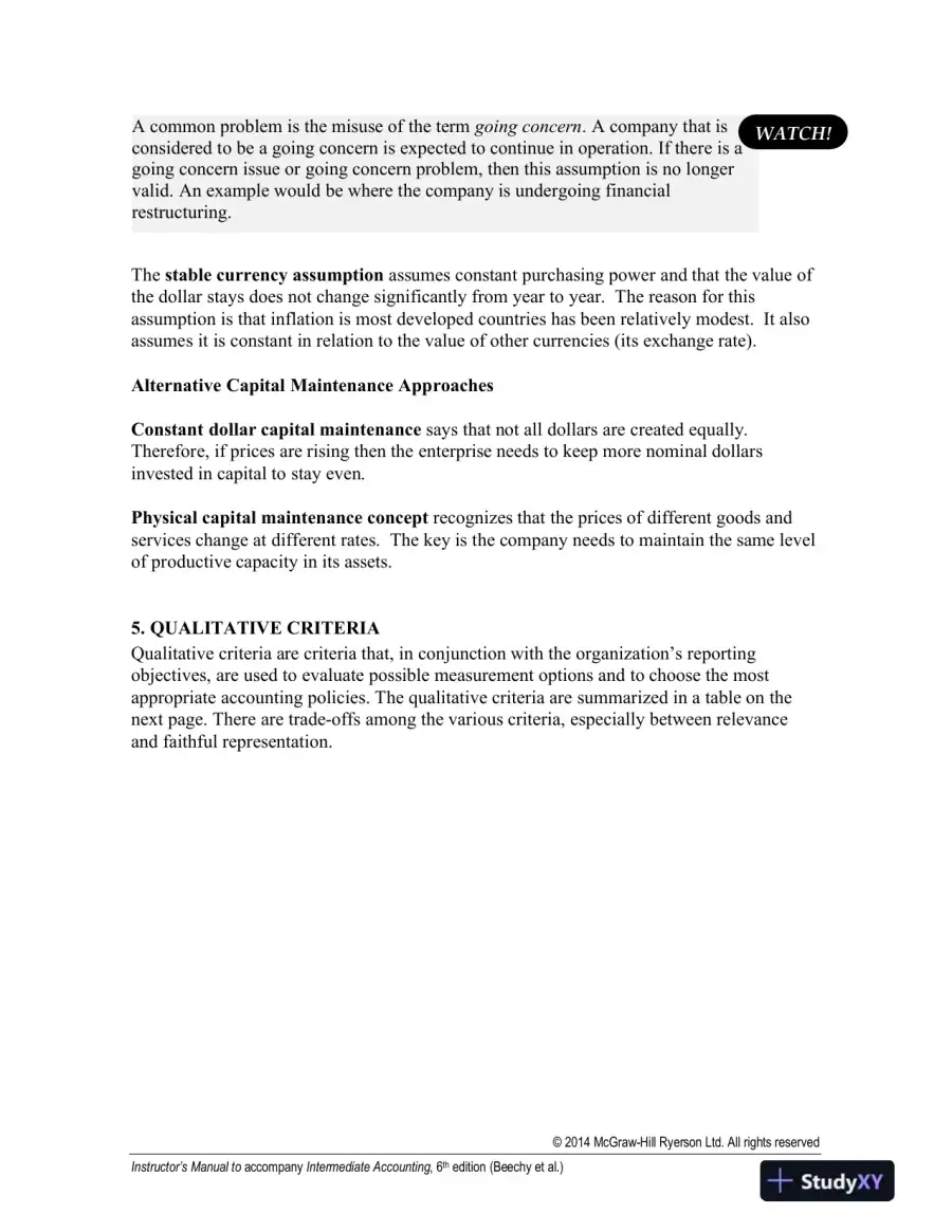 Intermediate Accounting Volume 1, Sixth Canadian Edition Lecture Notes, page 14