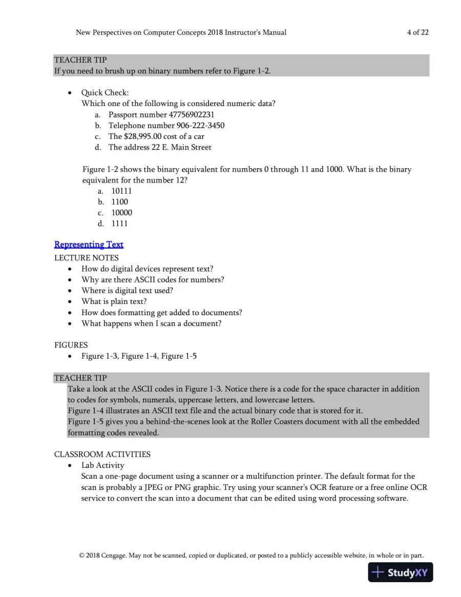 Lecture Notes for New Perspectives on Computer Concepts 2018: Comprehensive, 20th Edition, page 5