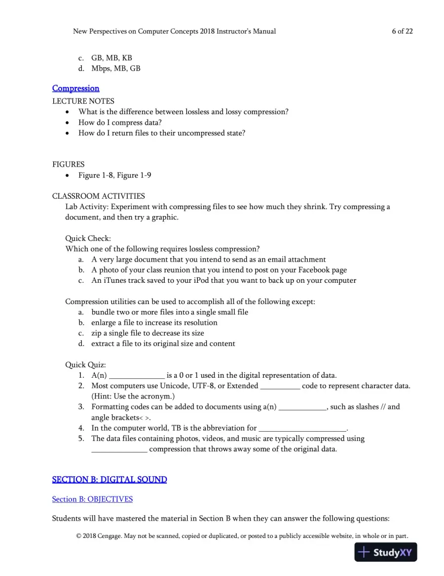 Lecture Notes for New Perspectives on Computer Concepts 2018: Comprehensive, 20th Edition, page 7