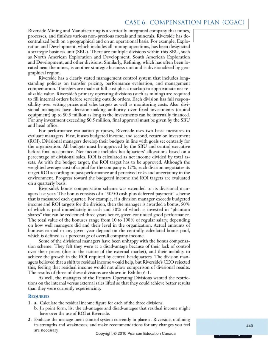 Solution Manual For Cost Accounting: Managerial Emphasis with MyAccountingLab, Fifth Canadian Edition, page 12