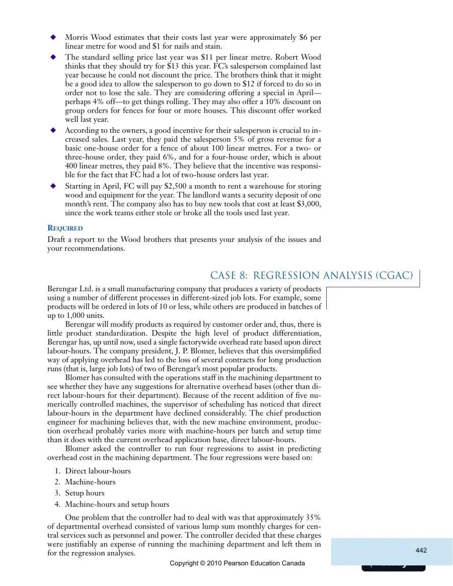 Solution Manual For Cost Accounting: Managerial Emphasis with MyAccountingLab, Fifth Canadian Edition, page 14