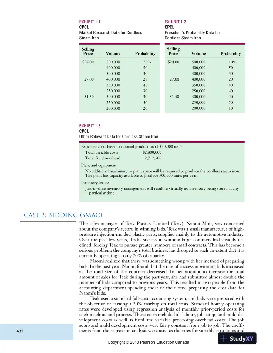 Solution Manual For Cost Accounting: Managerial Emphasis with MyAccountingLab, Fifth Canadian Edition, page 3