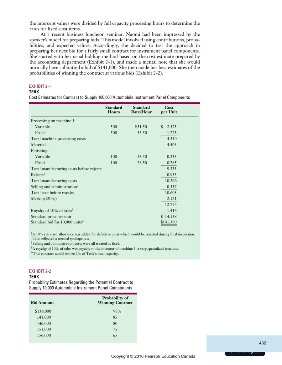 Solution Manual For Cost Accounting: Managerial Emphasis with MyAccountingLab, Fifth Canadian Edition, page 4