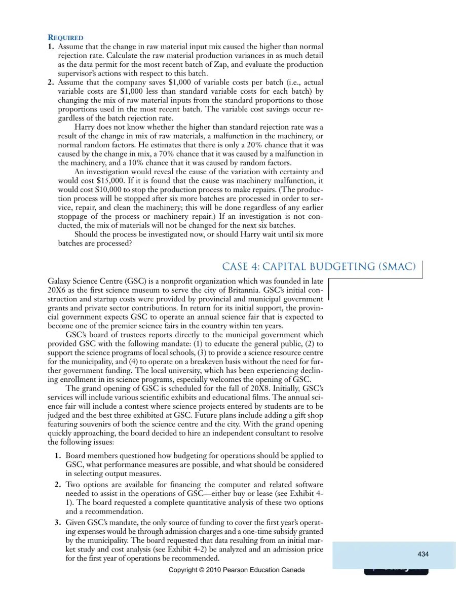 Solution Manual For Cost Accounting: Managerial Emphasis with MyAccountingLab, Fifth Canadian Edition, page 6