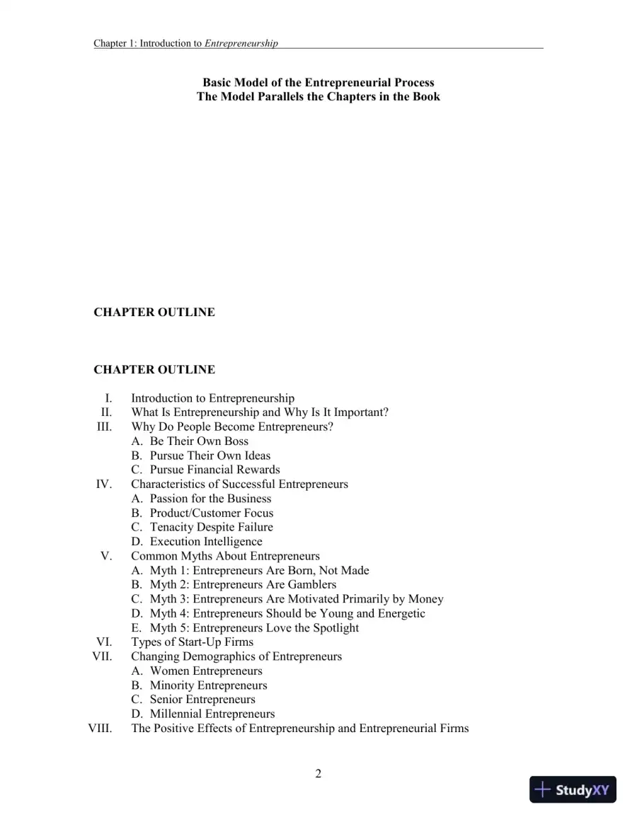 Entrepreneurship: Successfully Launching New Ventures, 6th Edition Solution Manual, page 20